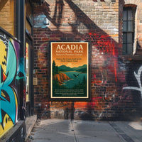 Acadia National Park Scenic Adventure National Park Poster