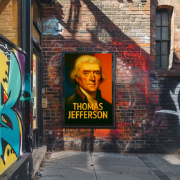 Thomas Jefferson Vintage Americana Poster