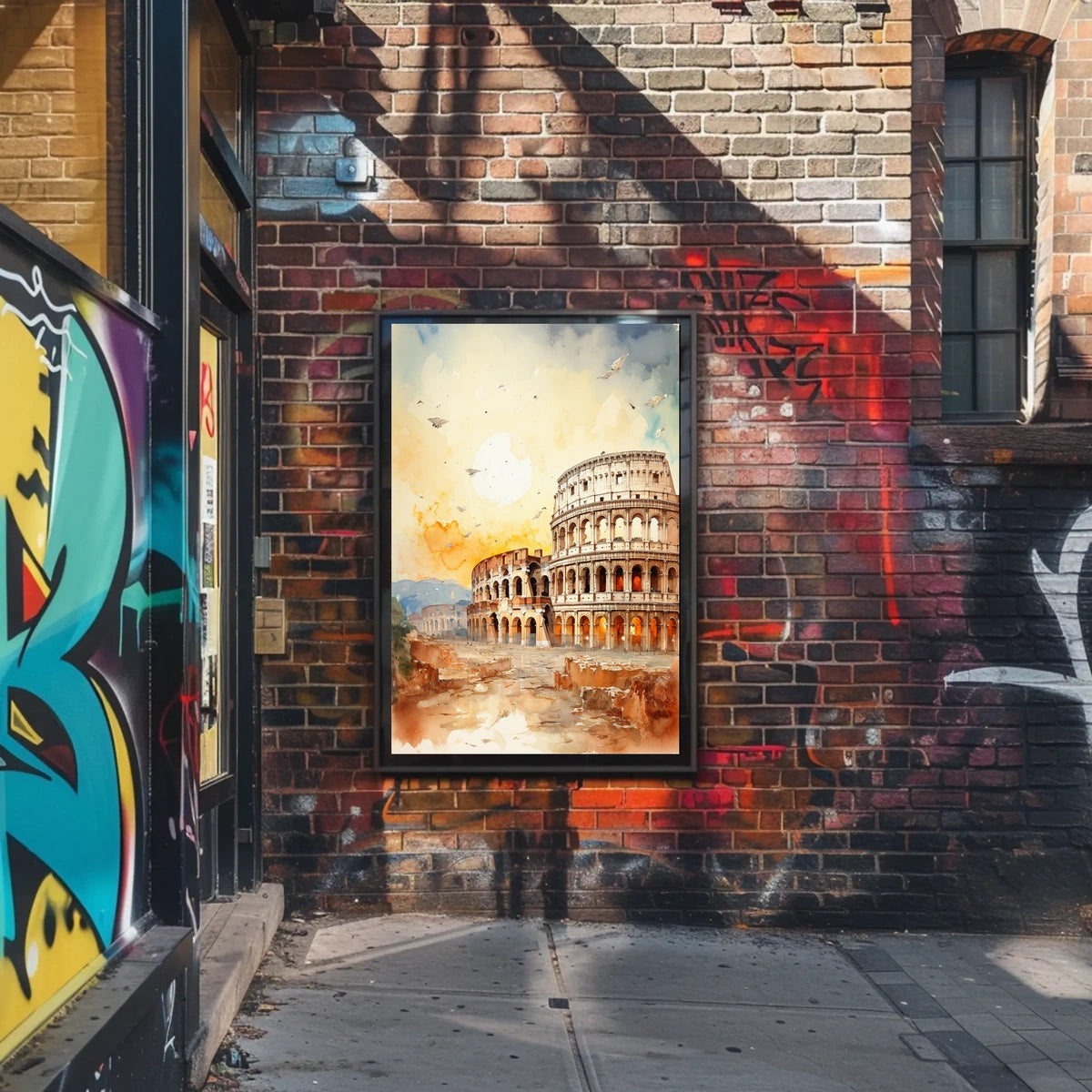 Colosseum Majesty: Ancient Rome Travel Poster