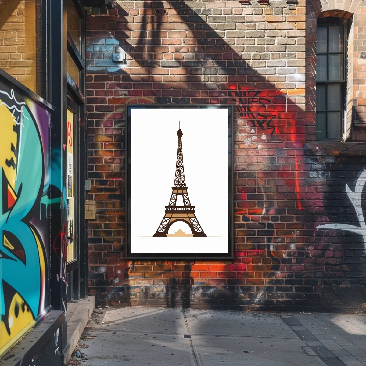 Eiffel Tower Modern Minimalist Travel Poster