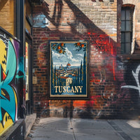 Scenic Tuscany: A Panoramic View of Tradition and Nature Poster
