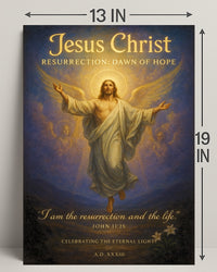 Jesus Christ Resurrection Dawn of Hope Poster PosterGoat