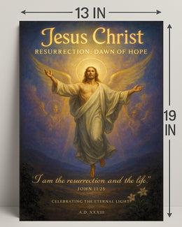 Jesus Christ Resurrection Dawn of Hope Poster PosterGoat