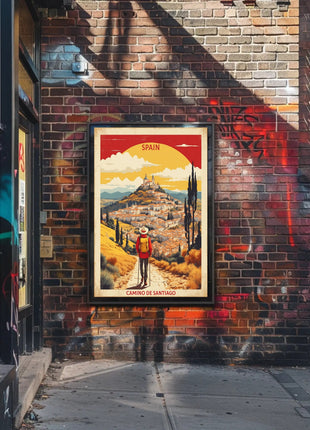 Camino de Santiago Adventure Travel Poster