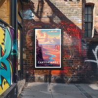 Canyonlands Scenic Vintage Travel Poster Print