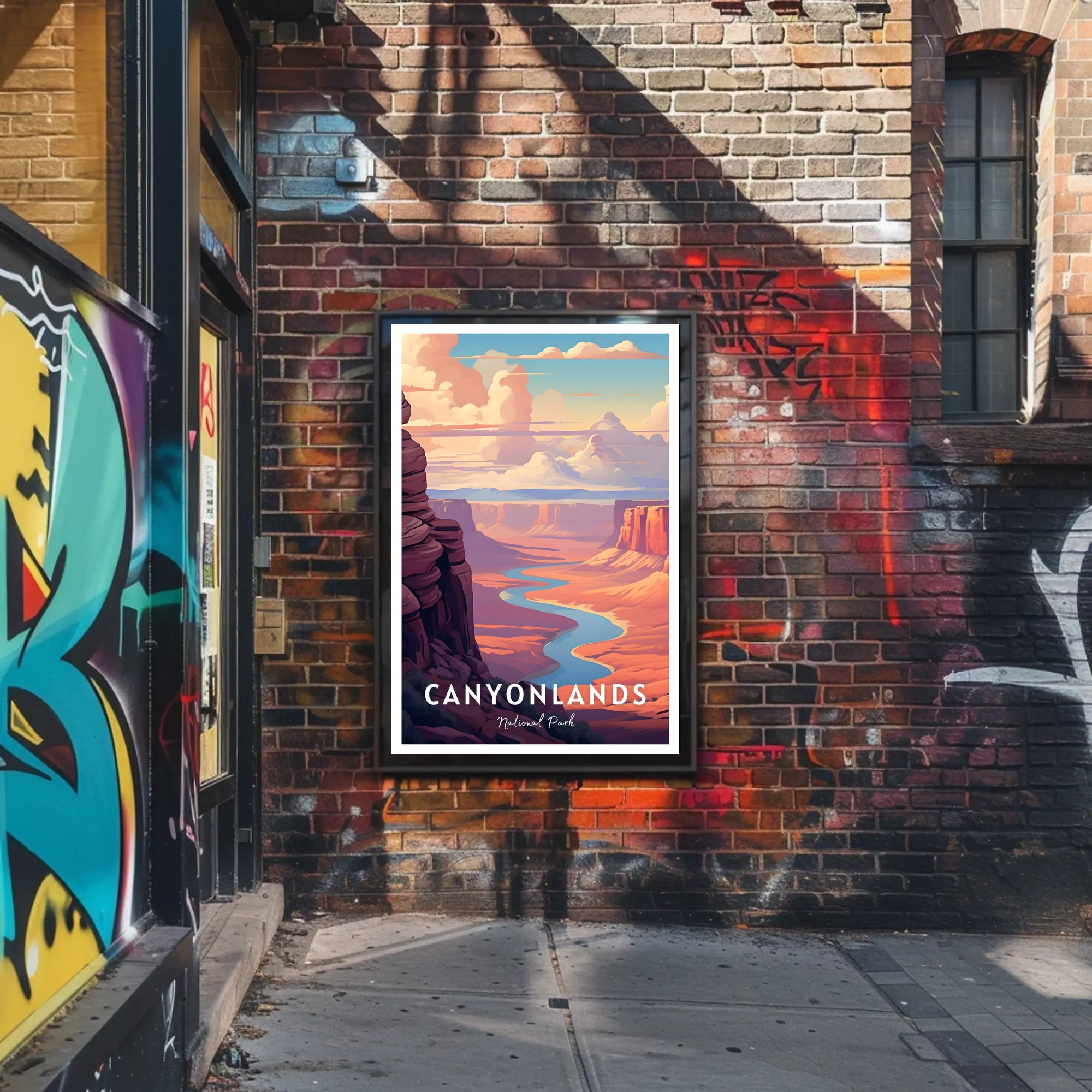 Canyonlands Scenic Vintage Travel Poster Print