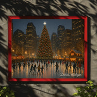 Winter Wonderland Detroit Cozy Photography Realism Poster