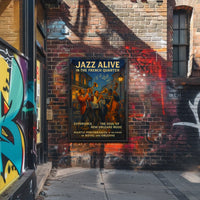 Live Jazz Performances Music New Orleans French Quarter Poster