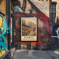 Paris Flower Market Poster