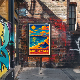Caspian Sea Poster