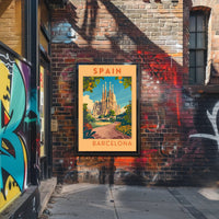 Barcelona Travel Poster