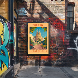 Barcelona Travel Poster
