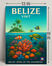 Explore Belize Poster PosterGoat