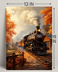 Autumn Steam Journey Poster