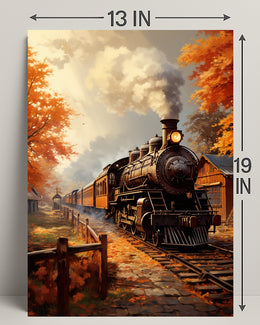 Autumn Steam Journey Poster