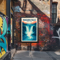 Niagara Falls Vintage Travel Art Poster Travel Poster