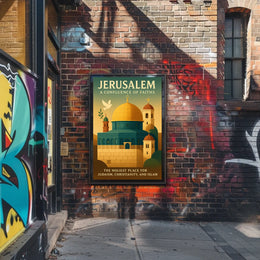 Jerusalem A Confluence Of Faiths Poster