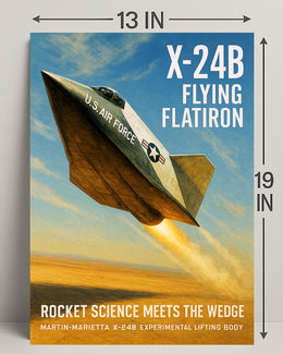 X-24B Flying Flatiron Poster PosterGoat