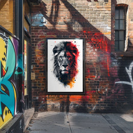 Majestic Lion Art Poster