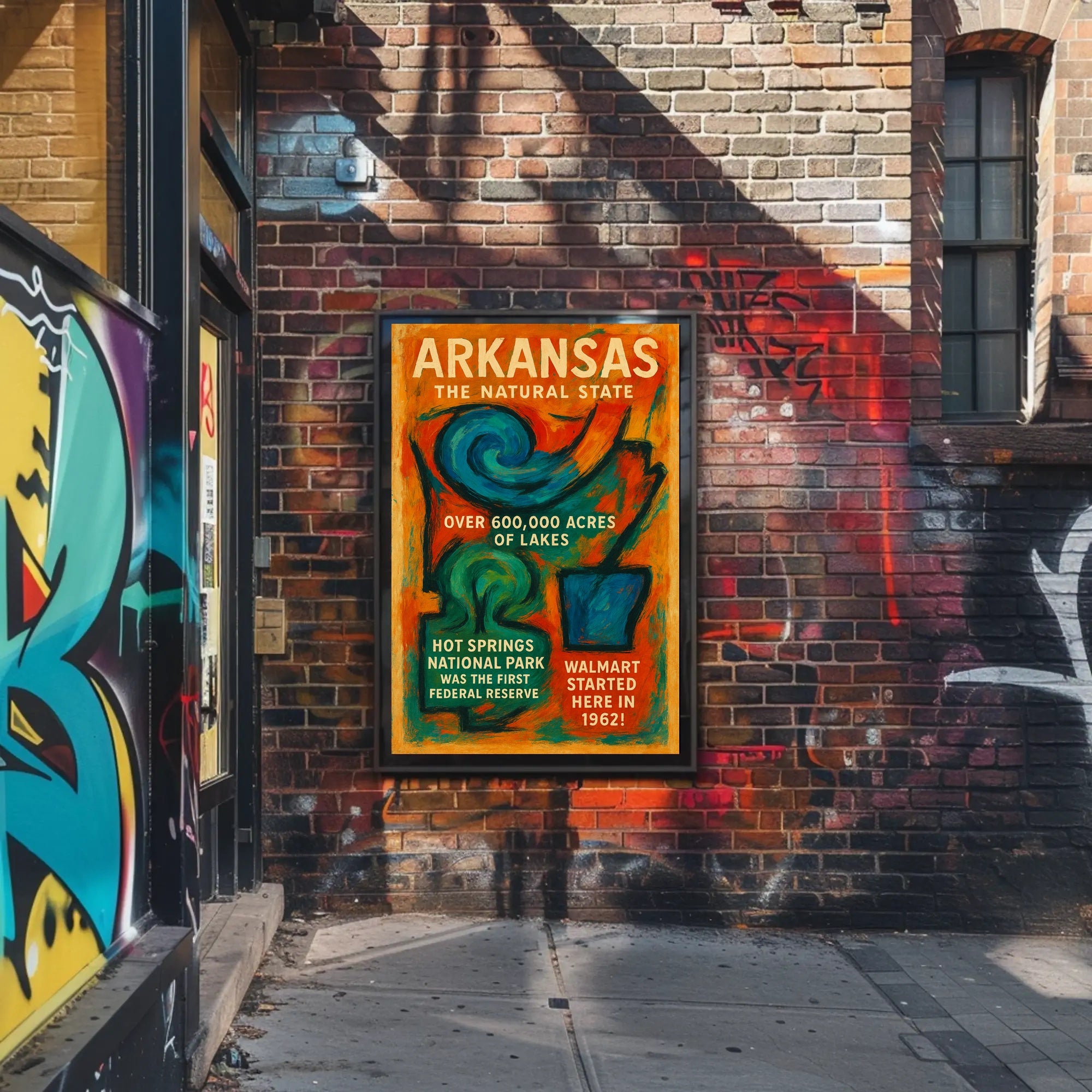 Arkansas The Natural State Poster