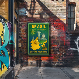 Brazil Ordem E Progresso Poster