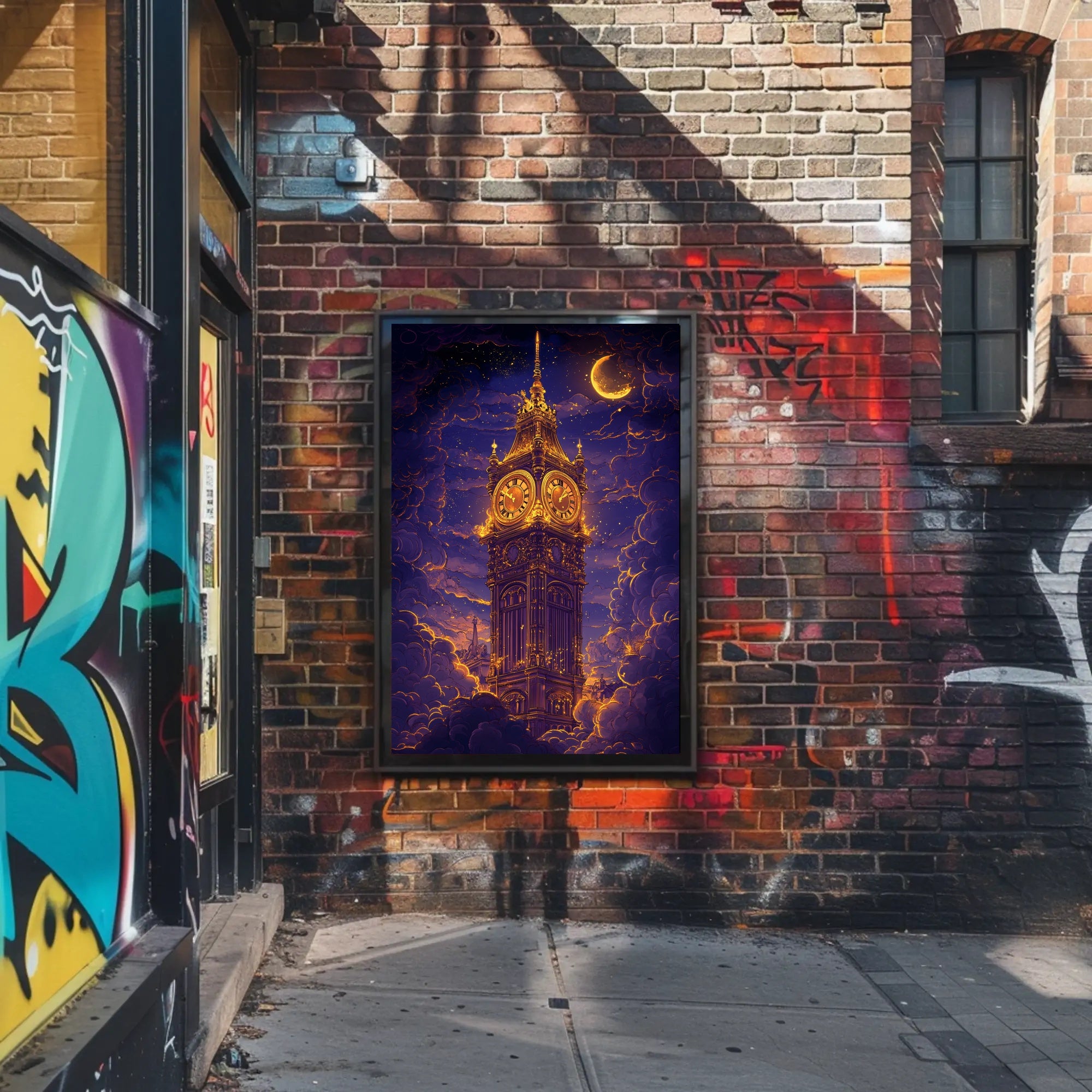 Big Ben Under a Dreamy Night Fantasy Poster