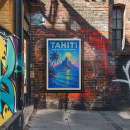 Tahiti French Polynesia Poster