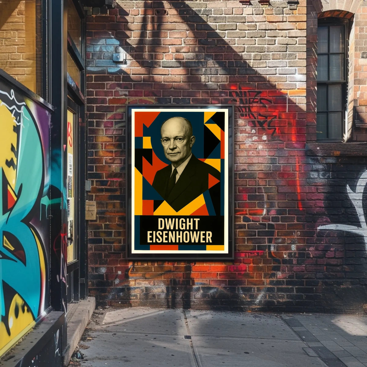 Dwight D. Eisenhower 34th President of the United States Abstract Pop Poster