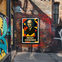 Dwight D. Eisenhower 34th President of the United States Abstract Pop Poster