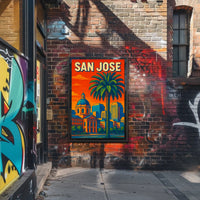 San Jose Cityscape Poster