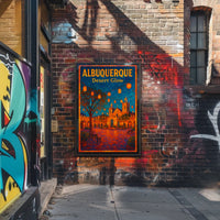 Albuquerque Desert Glow Poster