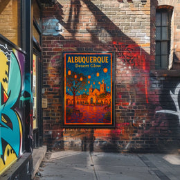 Albuquerque Desert Glow Poster