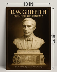 D.W. Griffith Pioneer of Cinema Wall Art Print PosterGoat