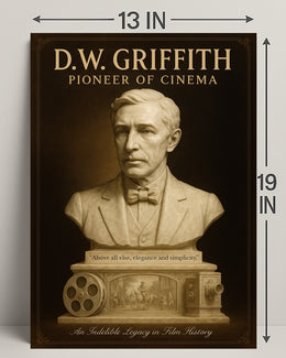 D.W. Griffith Pioneer of Cinema Wall Art Print PosterGoat