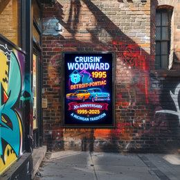 Cruisin Woodward Classic Car Poster