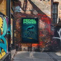Pedal Power The Heartbeat of Urban Motion Poster