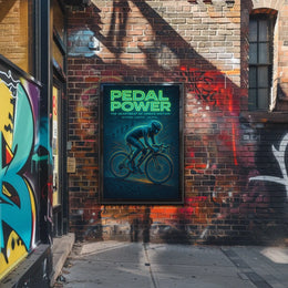Pedal Power The Heartbeat of Urban Motion Poster