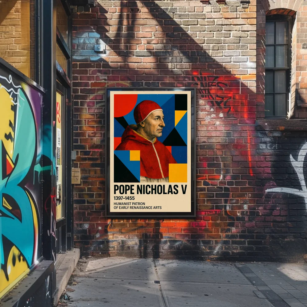 Pope Nicholas V Renaissance Humanism Art Poster