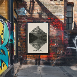 Montana Mountain Reflections Poster