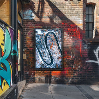 Serpentine Winter Road Poster