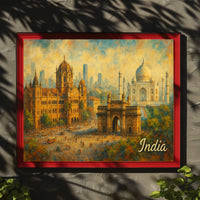 Iconic Landmarks of India Poster