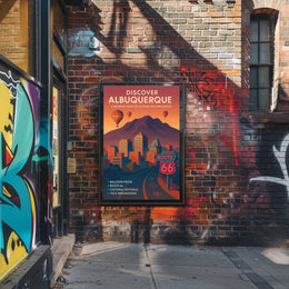 Albuquerque Cultural Hub Culture Innovation Hot Air Balloons Poster