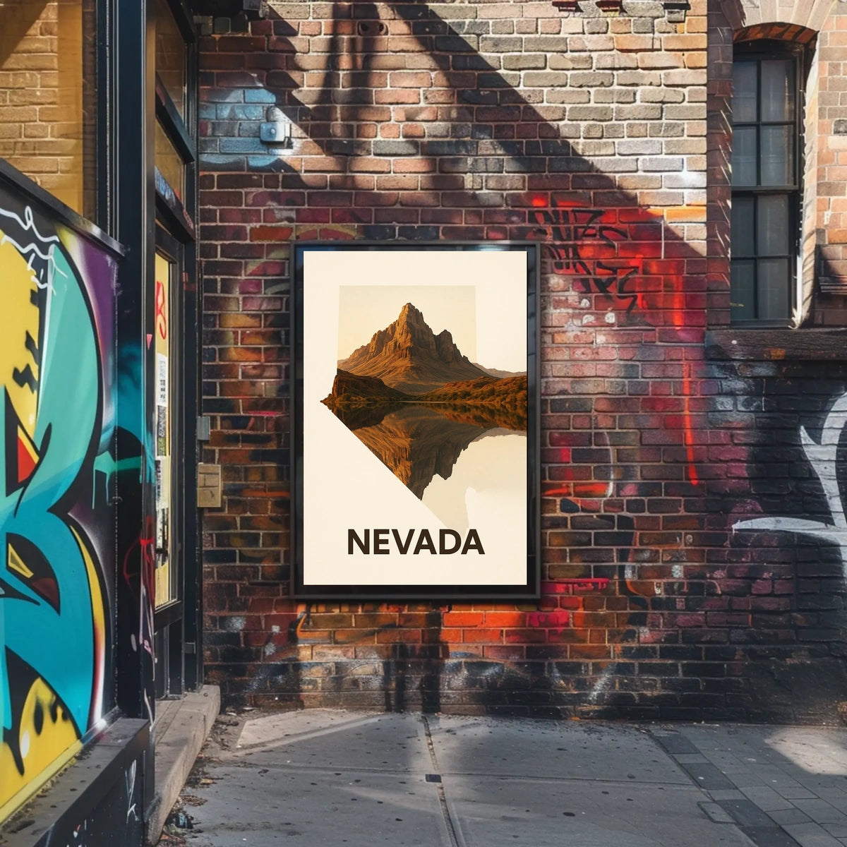 Nevada Landscape Reflection Poster