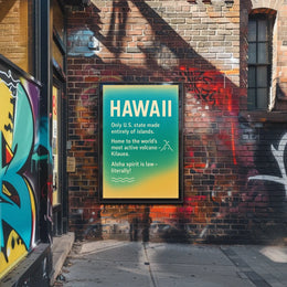 Hawaii Aloha Spirit Minimalist Travel Poster