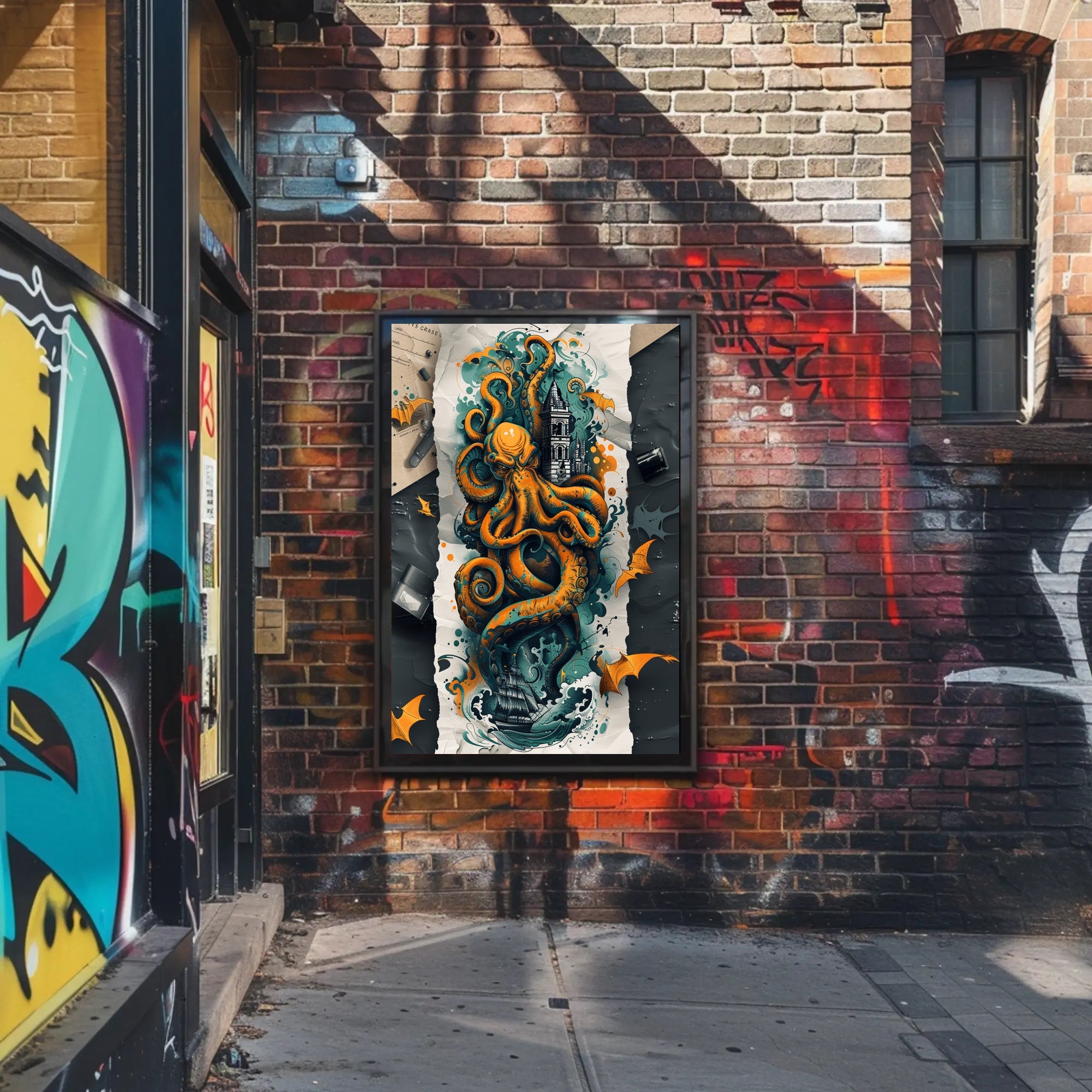 The Kraken's Grasp Art Print Poster for Decor Lovers PosterGoat