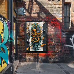The Kraken's Grasp Art Print Poster for Decor Lovers PosterGoat