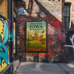 Iowa: Where Nature Meets Spirit - Travel Poster