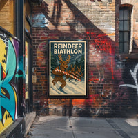 Reindeer Biathlon Poster