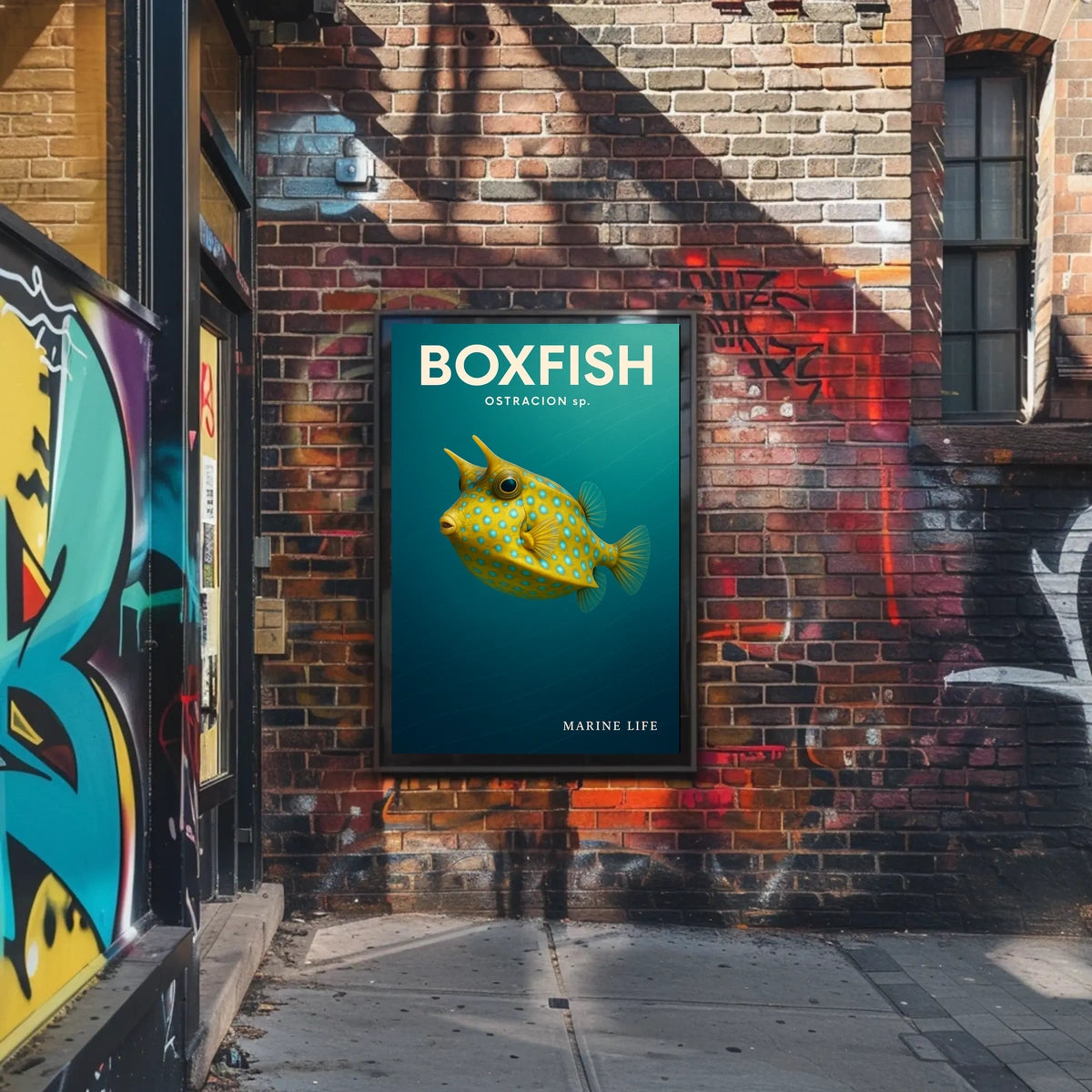 Boxfish Marine Life Poster