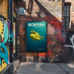 Boxfish Marine Life Poster
